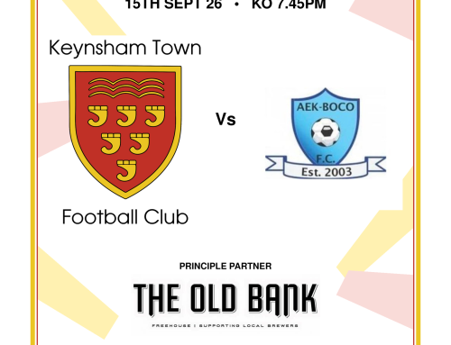 Programme // AEK Boco FC // 15 Sept 26